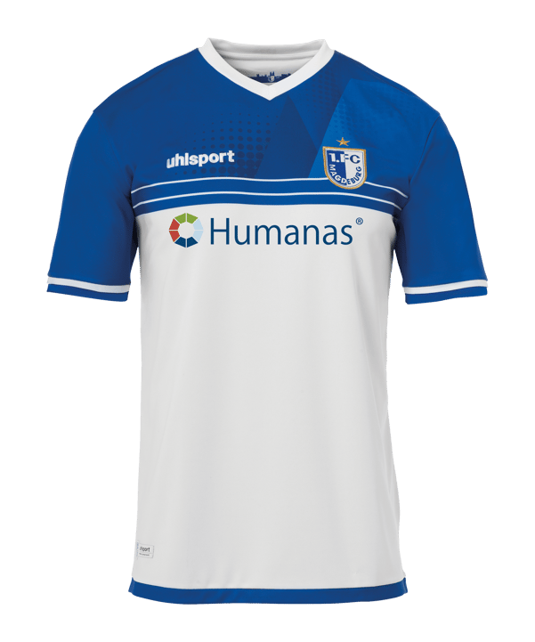 uhlsport 1. FC Magdeburg Trikot Home 2021/2022 Weiss Blau - weiss