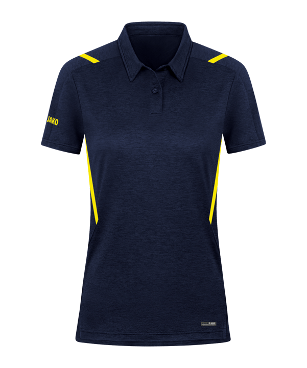JAKO Challenge Polo Damen Gelb F512 - blau
