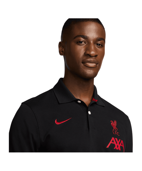 Nike FC Liverpool Polo Shirt Schwarz F011 - grau
