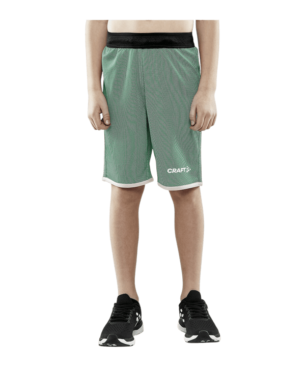 Craft Progress Reversible Basket Short Kids Grün F651900 - gruen