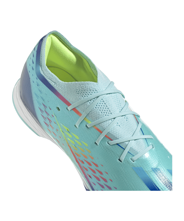 adidas X Speedportal.1 IN Al Rihla Türkis Blau - blau