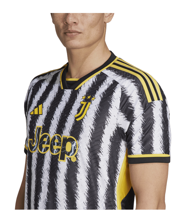adidas Juventus Turin Auth. Trikot Home 2023/2024 Schwarz - schwarz