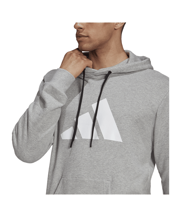 adidas 3B Hoody Grau Weiss - grau