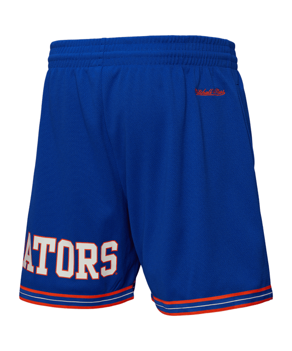 Mitchell and Ness NCAA Team Origins 7 Inch Mesh VNTG Logo University of Florida Short Blau - blau