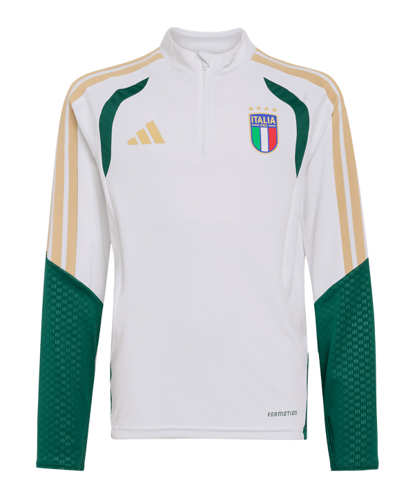 adidas Italien Trio Training Sweatshirt Kids Weiß - weiss