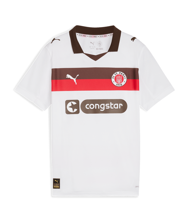 PUMA FC St. Pauli Trikot Away Kids Weiß F02 - weiss