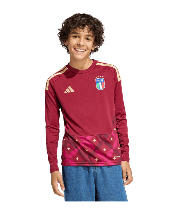 adidas Italien Torwarttrikot Langarm Home WM 2026 Kids Rot - rot