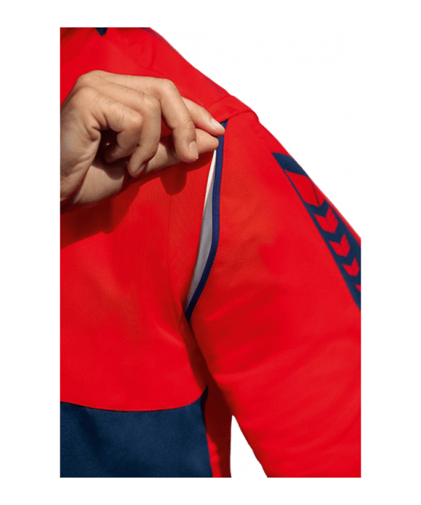 Erima SIX WINGS Jacke abnehmbare Ärmel Blau Rot - blau