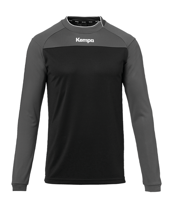 Kempa Prime Shirt langarm Kids Schwarz Grau F01 - schwarz