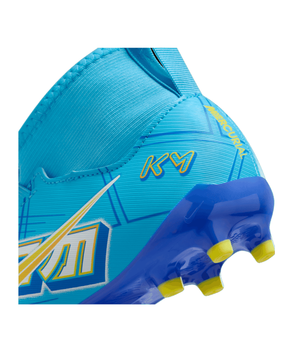 Nike Jr Air Zoom Mercurial Superfly IX Academy FG/MG Mbappe Signature Kids Blau F400 - blau