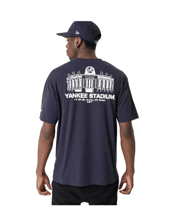 New Era New York Yankees Stadium OS T-Shirt Blau - blau