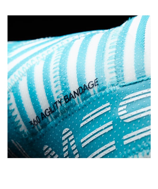 adidas NEMEZIZ 17+ 360Agility FG Weiss Blau - weiss