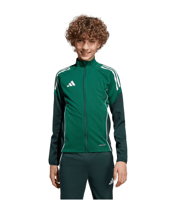 adidas Tiro 25 Competition Trainingsjacke Kids Grün - gruen
