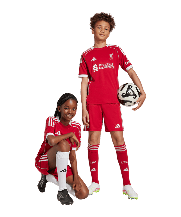 adidas FC Liverpool Short Home 2025/2026 Kids Rot - rot