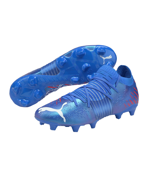 PUMA FUTURE 1.2 Faster Football FG/AG Blau Rot F01 - blau