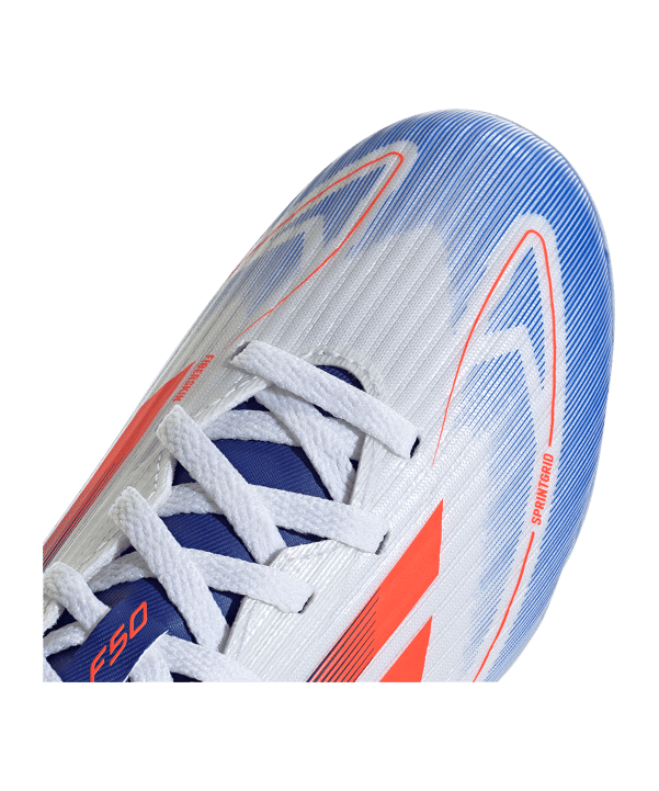 adidas F50 League MG Advancement Kids Weiss Rot - weiss