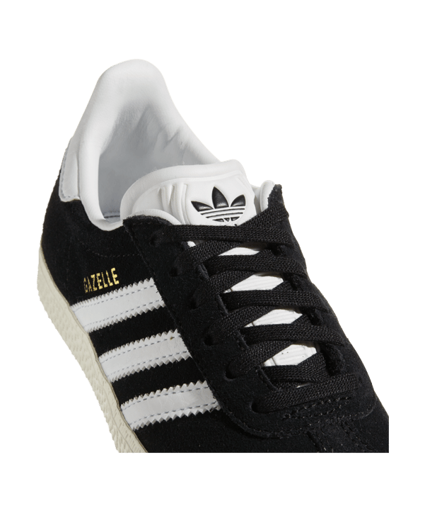 adidas Originals Gazelle Kids (C) Schwarz Weiss - schwarz