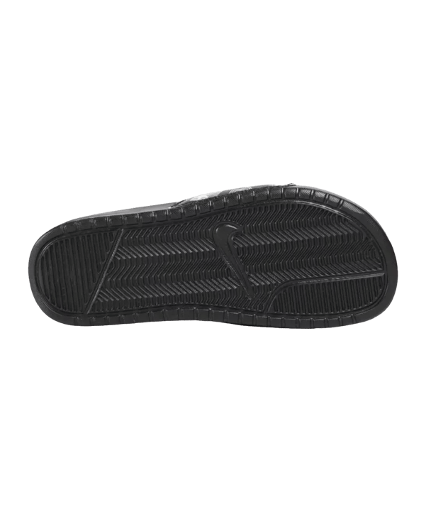 Nike Benassi JDI Print Badelatschen Schwarz F042 - schwarz