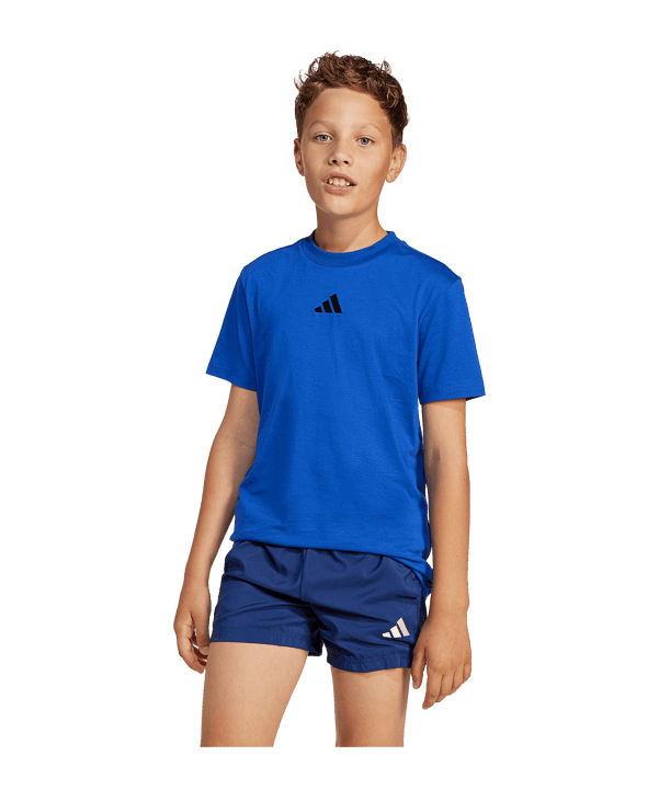 adidas T-Shirt Kids Blau - blau