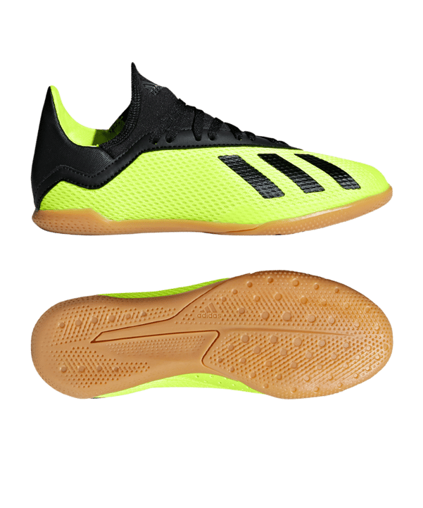 adidas X Tango 18.3 IN Halle J Kids Gelb Schwarz - gelb