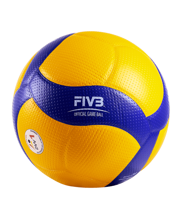 Mikasa Volleyball V200W-VBL Official DVV1 Spielball Gelb - gelb