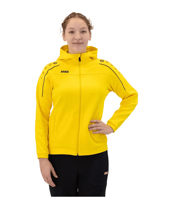 JAKO Classico Veste à capuche Femmes Jaune C03 - jaune