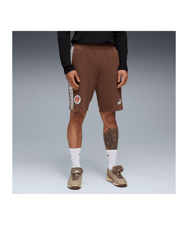 PUMA FC St. Pauli King Sweat Short Braun F01 - braun