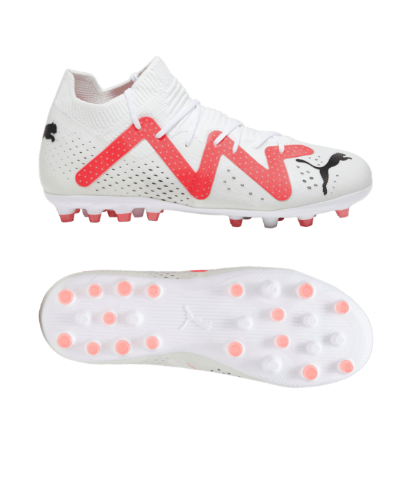 PUMA FUTURE Match MG Breakthrough Jr Kids Weiss Rot Schwarz F01 - weiss