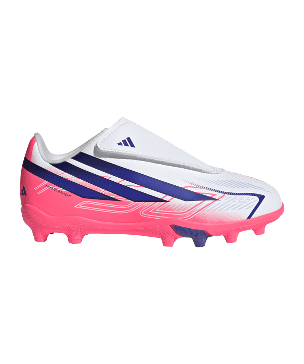 adidas F50 Hyperfast Club Hook and Loop FG/MG Chaos vs Control Kinderen Wit - wit
