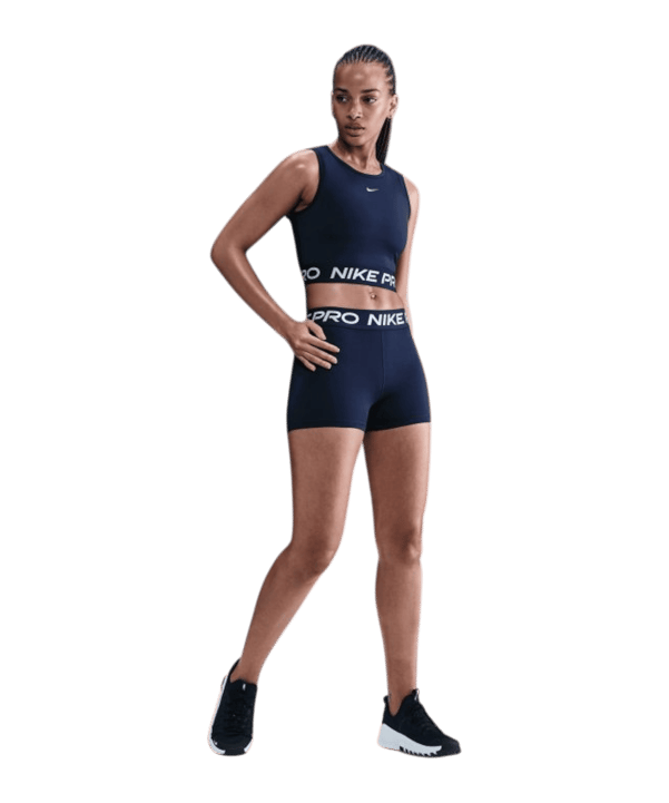 Nike Pro Cropped Canottiera Donna Blu C410 - blu