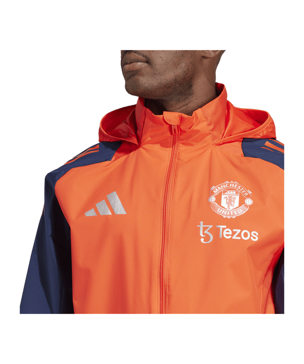 adidas Manchester United Regenjacke Rot - rot