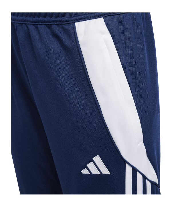 adidas Tiro 24 Trainingshose Kids Blau Weiss - blau