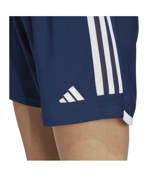 adidas Tiro 23 Competition Match Short Damen Blau Weiss - dunkelblau