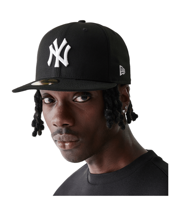 New Era NY Yankees MLB Basic Fitted Cap Schwarz - schwarz