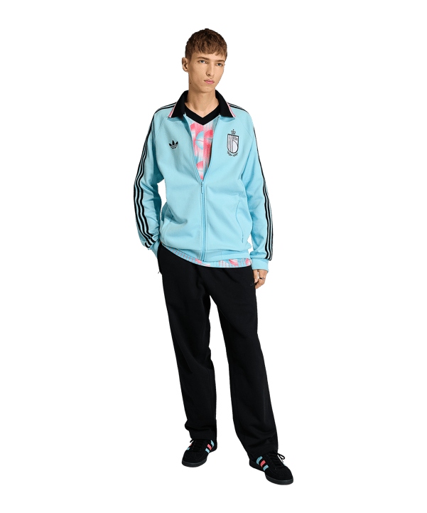 adidas KBVB Belgien Jacke Blau - blau