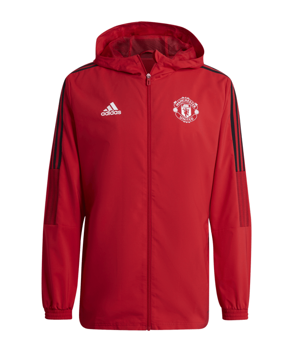 adidas Manchester United Prematch Jacke 2021/2022 Rot - rot