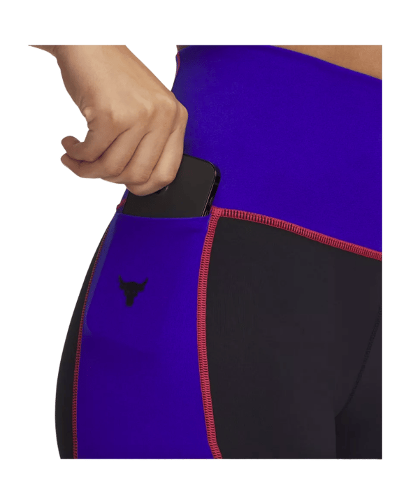 Under Armour Project Rock Leggings Damen Schwarz F001 - schwarz