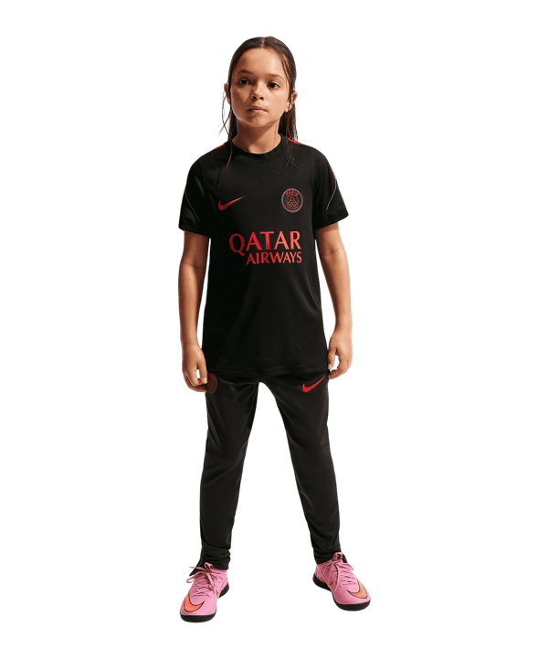 Nike Paris Saint-Germain Strike Trainingsshirt Kinder Schwarz F010 - schwarz