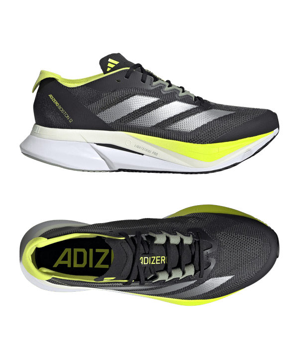 adidas Adizero Boston 12 Shoes Blue - schwarz