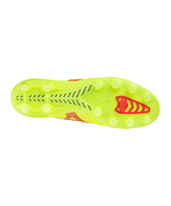 Mizuno Morelia Neo IV Alpha Made in Japan FG Dyna Gelb Rot Gelb F45 - weiss