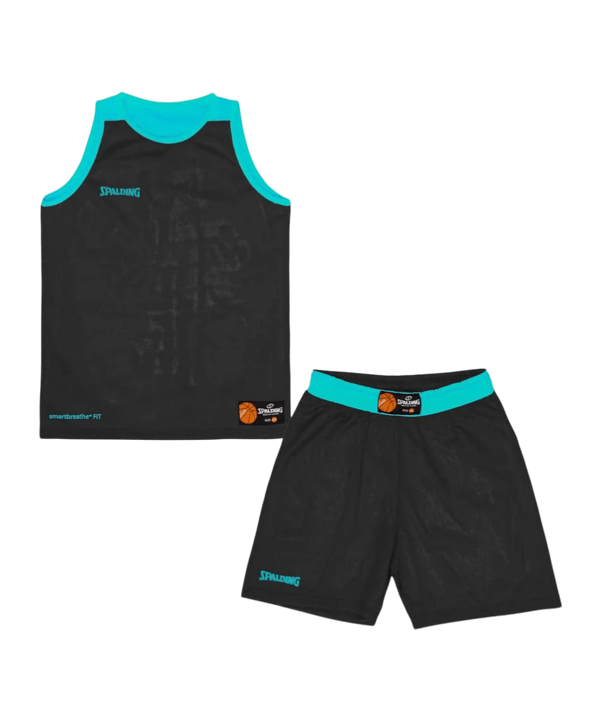 Spalding Double Face Trikot Set Türkis - tuerkis