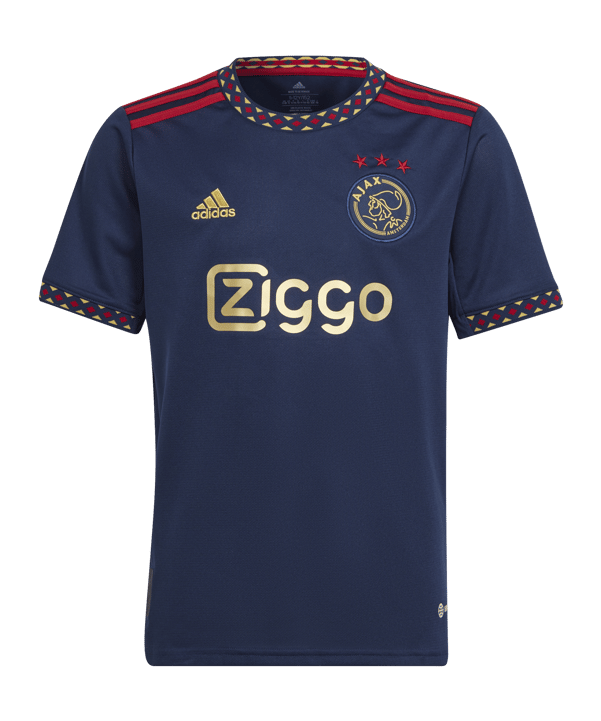 adidas Ajax Amsterdam Trikot Away 2022/2023 Kids Blau - blau