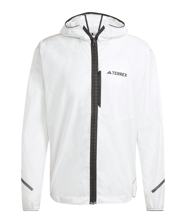 adidas Terrex XPR Light Kapuzenjacke Weiss - weiss