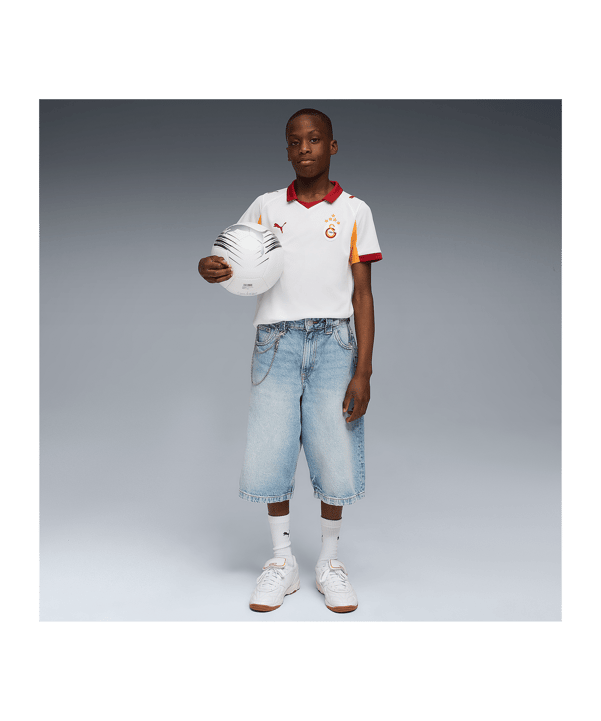 PUMA Galatasaray Istanbul Shirt Away 2025/2026 Kids Wit K02 - wit