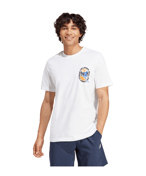 adidas Graphic T-Shirt Weiß - weiss