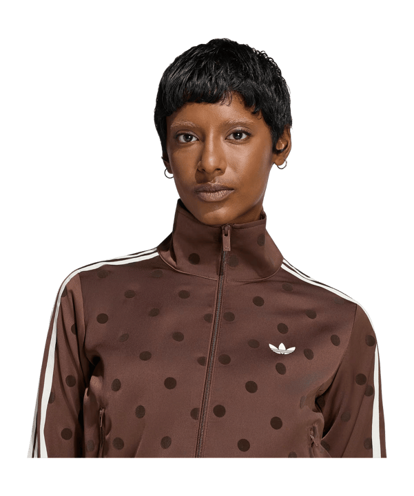 adidas Originals Satin Polka Dots Jacke Damen Braun - braun