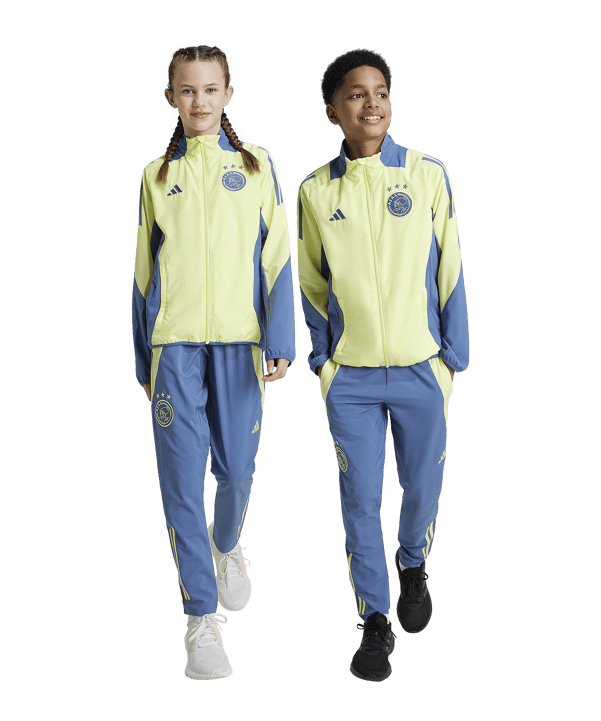 adidas Ajax Amsterdam Prematch Hose 2024/2025 Kids Blau - blau