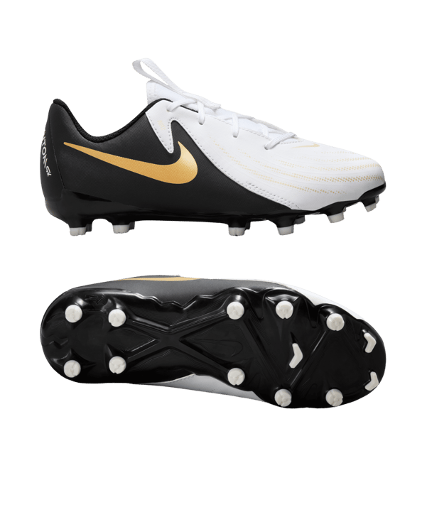 Nike Jr Phantom GX II Academy FG/MG Mad Ready Weiss Schwarz F100 - weiss