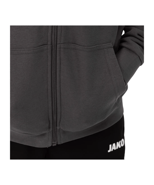 JAKO Base Veste à capuche Enfants Gris C021 - gris
