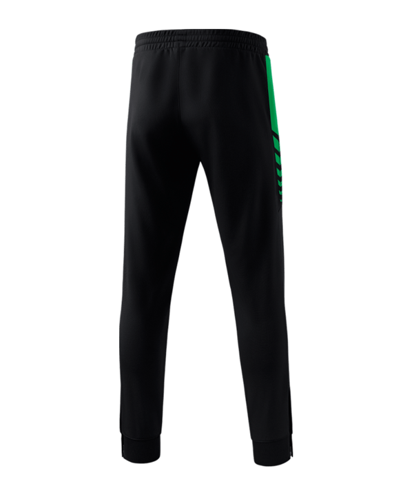 Erima SIX WINGS Trainingshose Schwarz Grün - schwarz